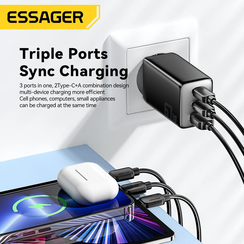 Essager 67W GaN PD 3.0 USB-C Charger