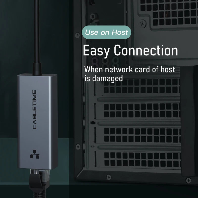 CABLETIME USB RJ45 Ethernet Adapter