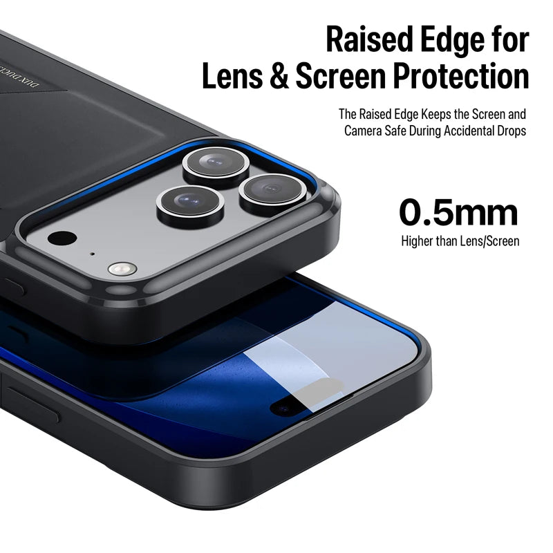 Shockproof PU Leather Phone Case for iPhone 17 Pro / Pro Max