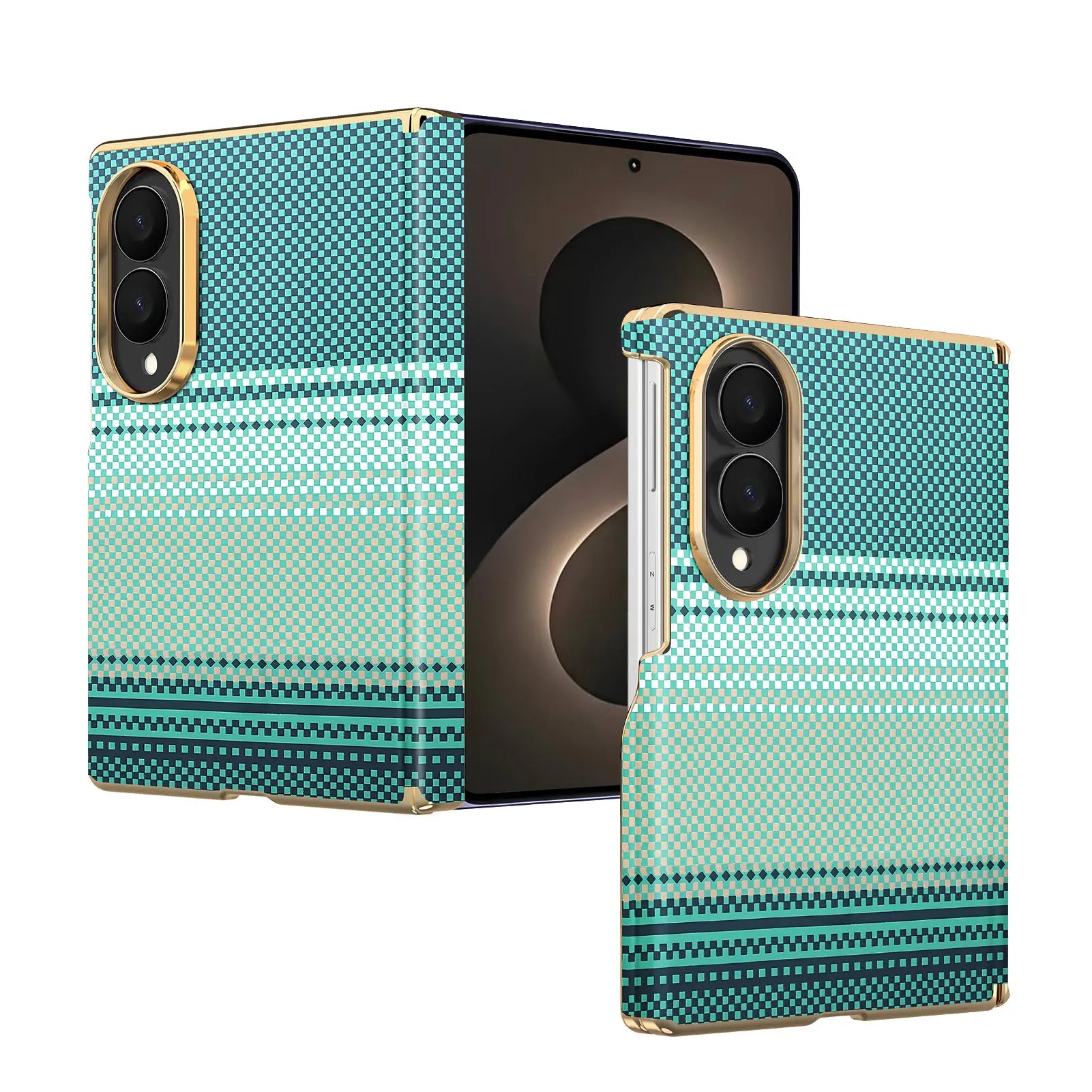 Luxury Magnetic Carbon Fiber Case for Samsung Galaxy Z Fold 8