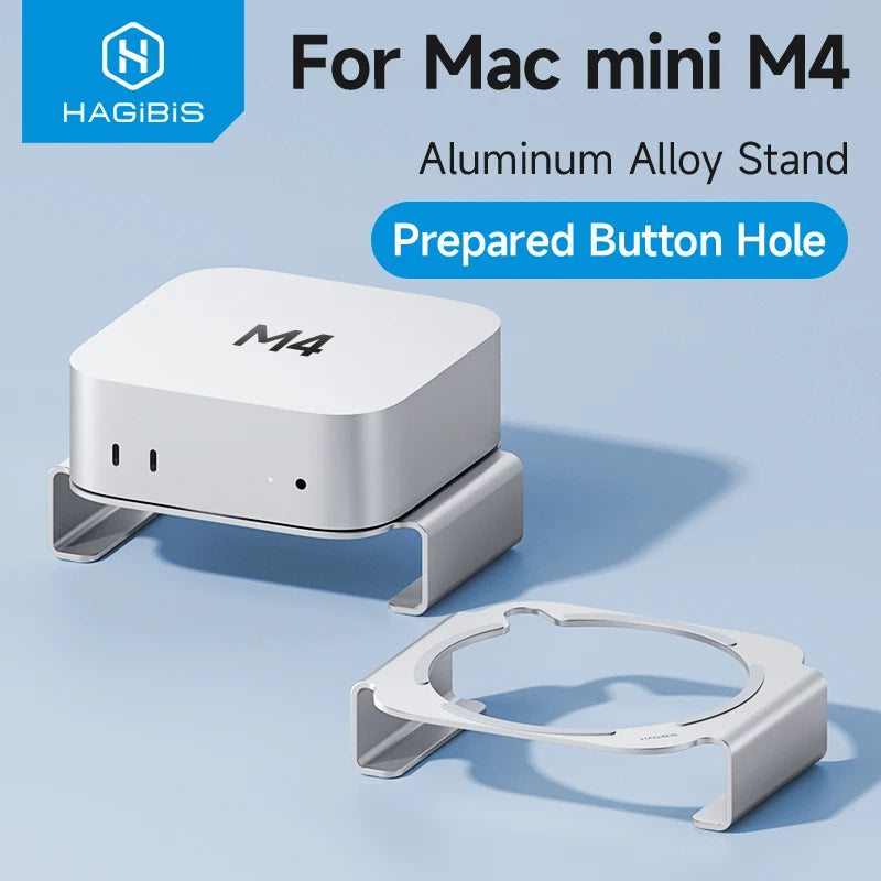 Aluminum Desktop Stand for Mac mini M4/M4 Pro (2024)