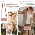 Textured Leather Detachable Wallet Case with Crossbody Strap for iPhone 18 Series