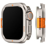 Hard Metal Bumper Case with Textured Mesh Grips for Apple Watch