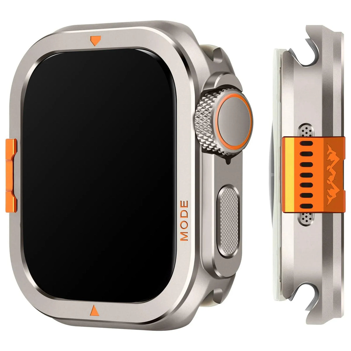 Hard Metal Bumper Case with Textured Mesh Grips for Apple Watch