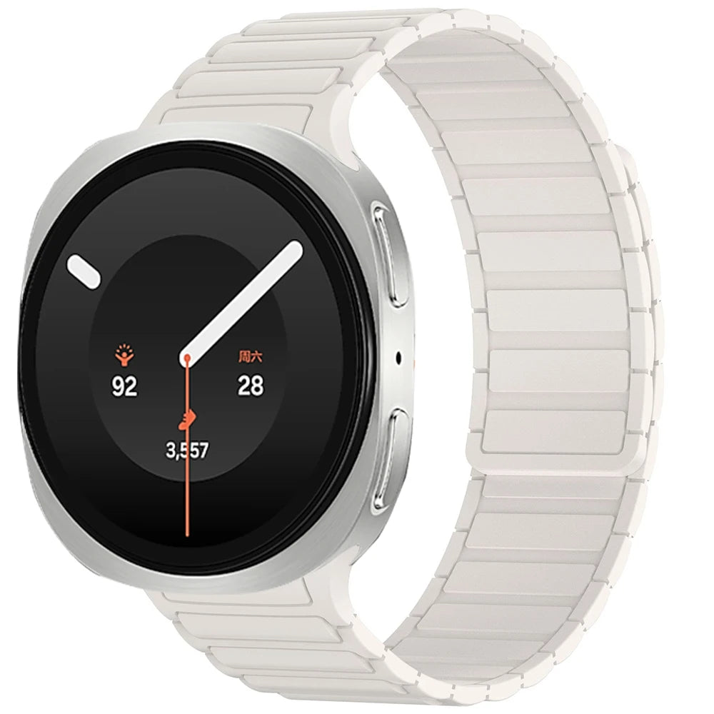 Magnetic Clasp Segmented Link Watch Band for Samsung Galaxy Watch 9