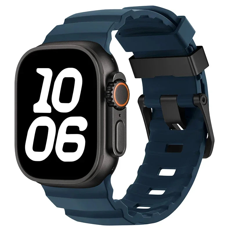 Durable Silicone Sport Strap for Apple Watch