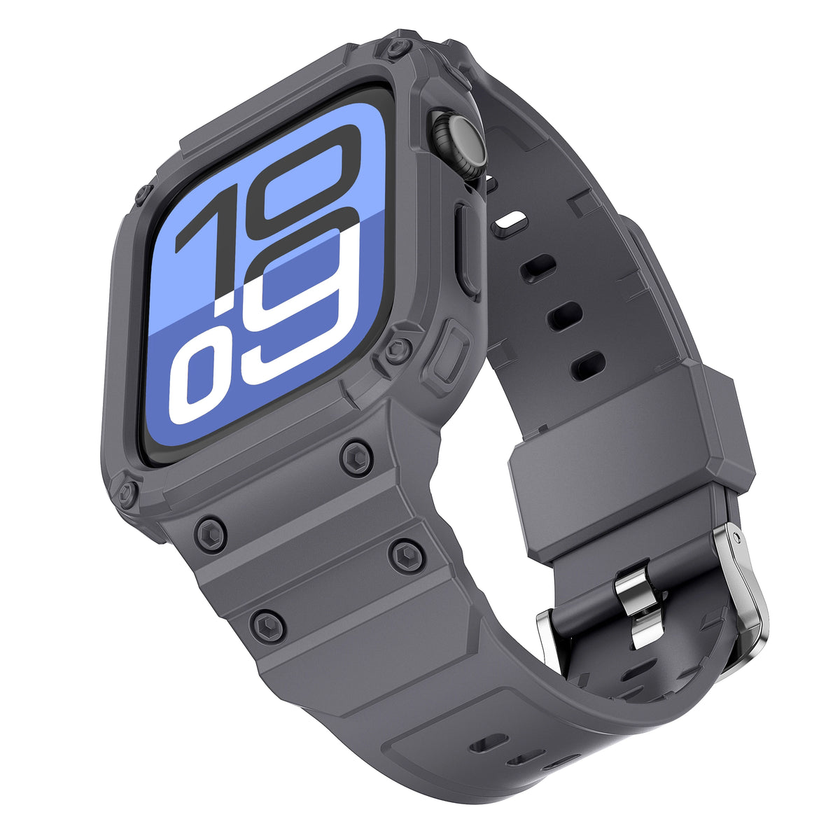 Rugged Sport Strap Case with Raised Bumper for Apple Watch