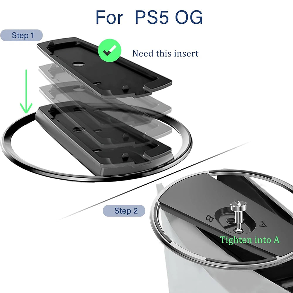 Anti-Slip Vertical Stand for PlayStation 5 Slim Digital & Disc Editions