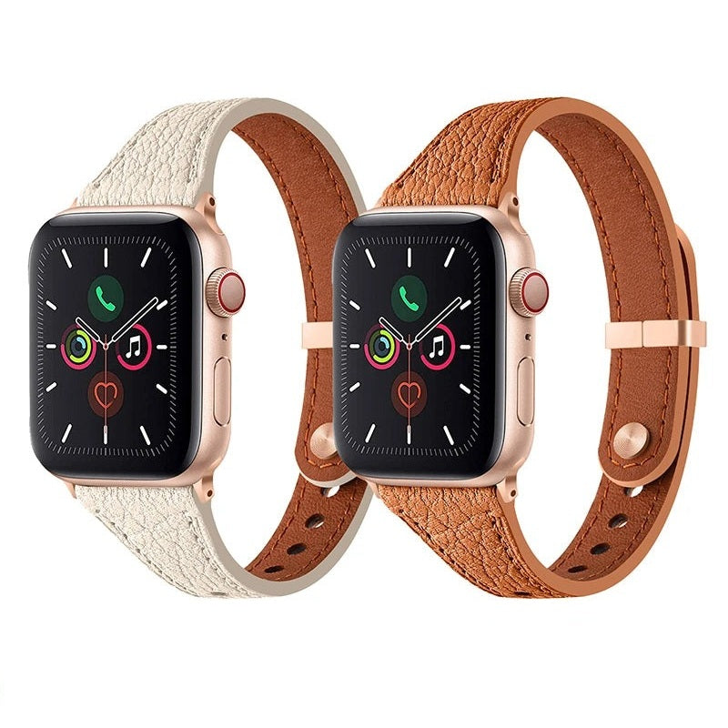 Women’s Slim Sheepskin Leather Strap for Apple Watch