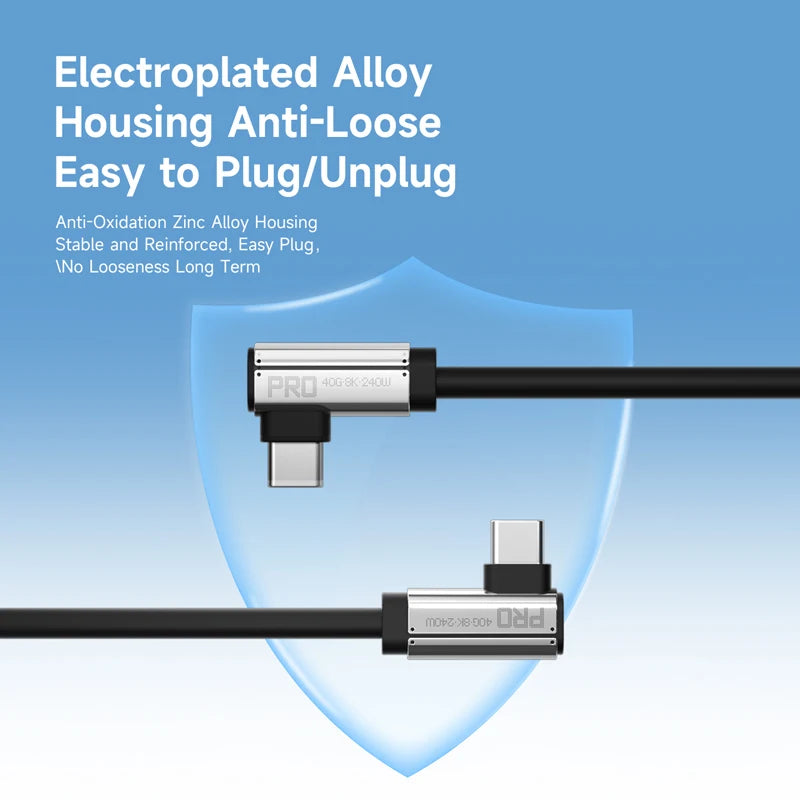 Hagibis Dual L-Shaped USB-C to USB-C Cable