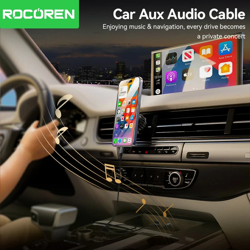 Rocoren 3.5mm Male to Male Audio Aux Cable