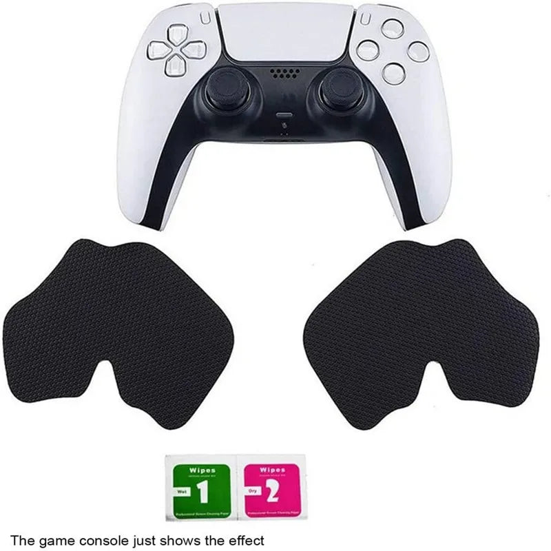Textured Rubber Anti-Slip Sweat-Absorbent Grip Sticker for PlayStation 5 Controller