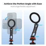 K&F Concept Adjustable Magnetic Phone Mount for Camera Cold Shoe