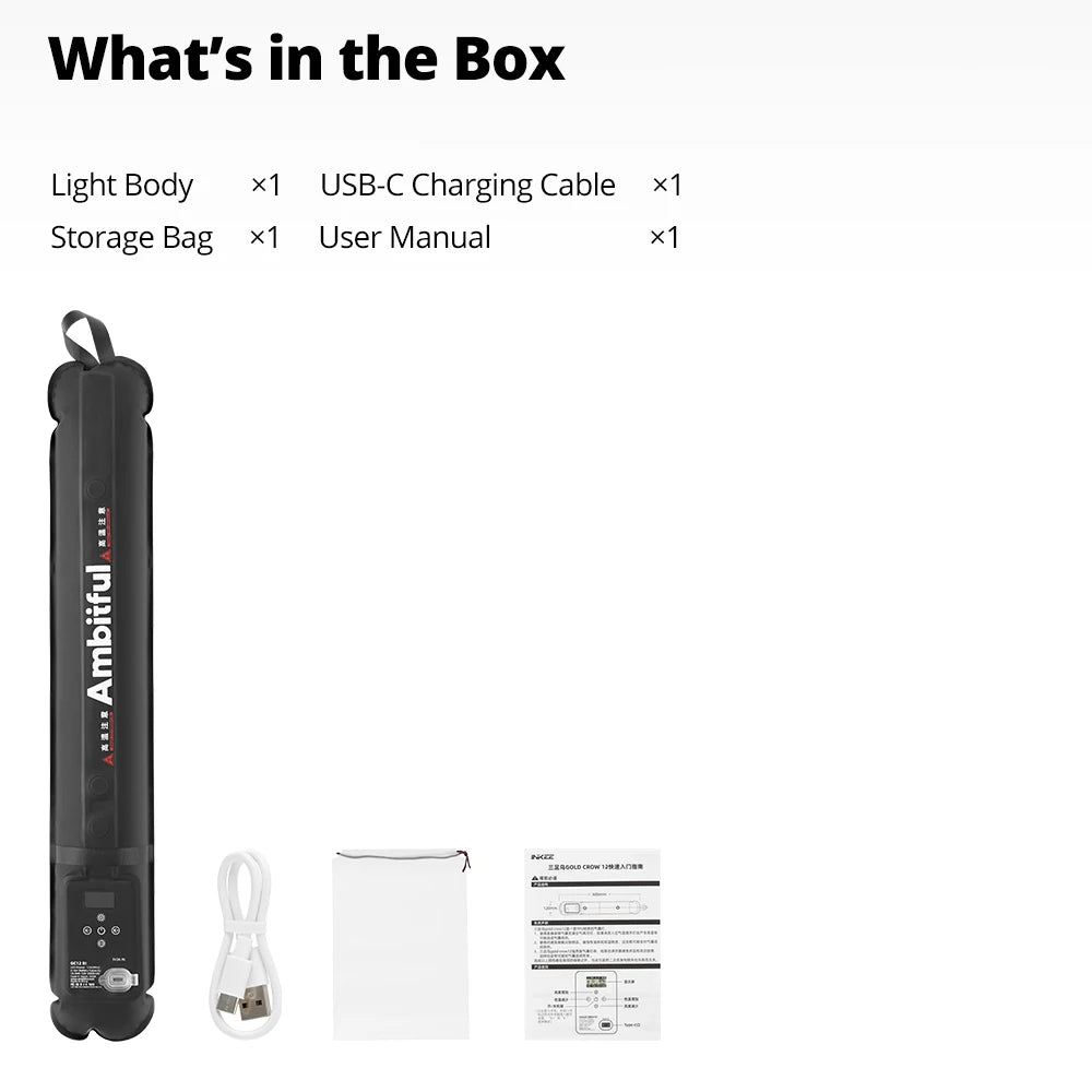 Ambitful GC12 Gold Crow 12 Inflatable LED Soft Light