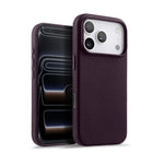 Pebbled Leather MagSafe Case with Raised Camera Ring for iPhone 17 Series
