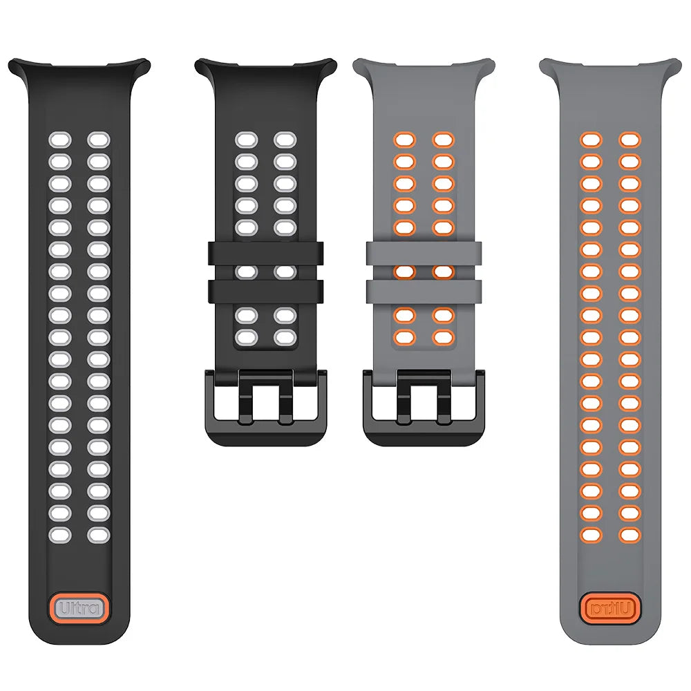 Breathable Perforated Silicone Watch Strap for Samsung Galaxy Watch Ultra 2
