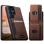 Lychee Grain Leather Case with Magnetic Closure for Samsung Galaxy S26 Ultra