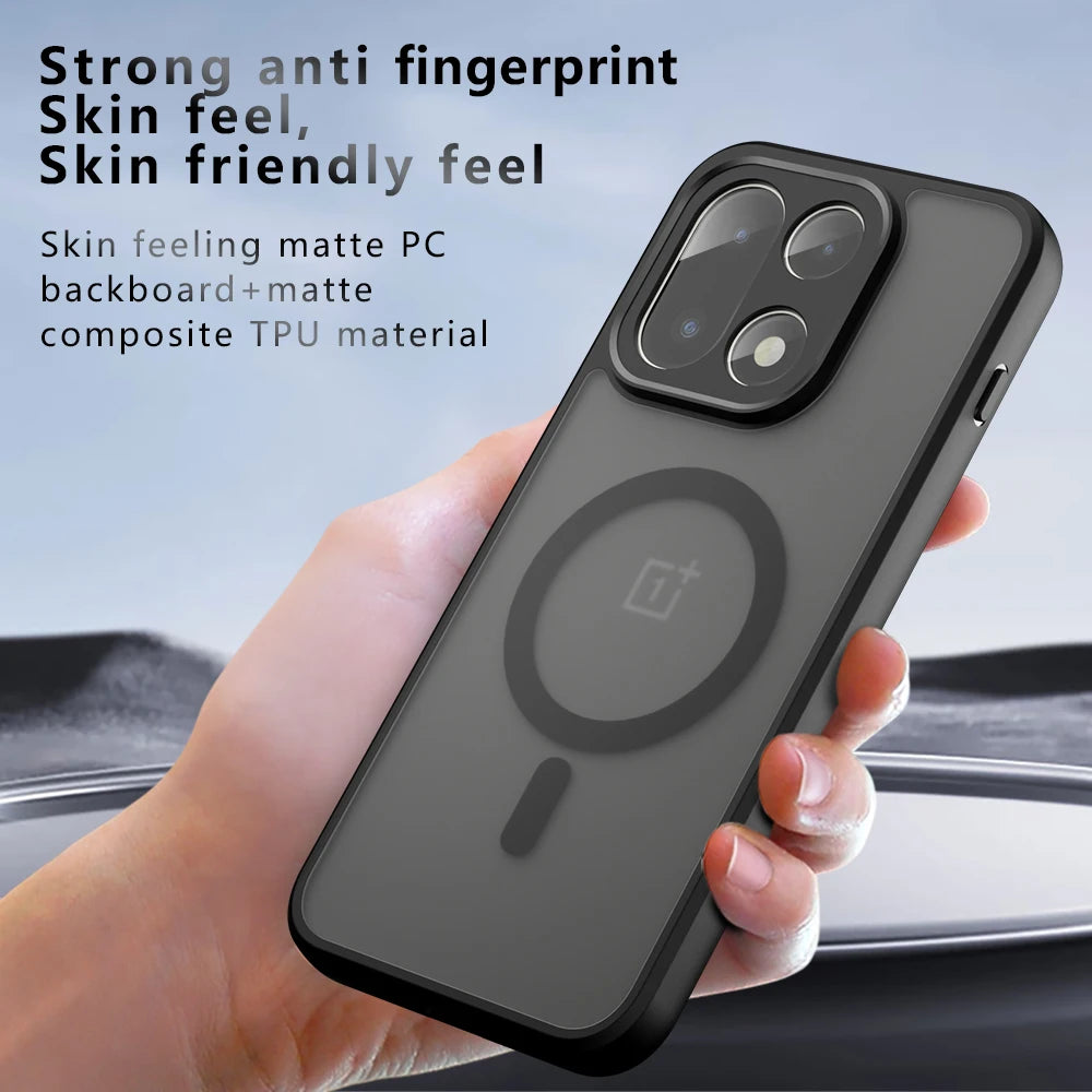 Translucent One Plus Case OnePlus 15 Translucent Matte Magnetic Case – Devicean