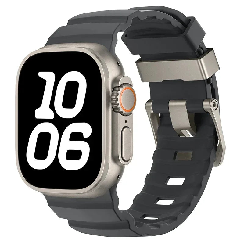 Durable Silicone Sport Strap for Apple Watch