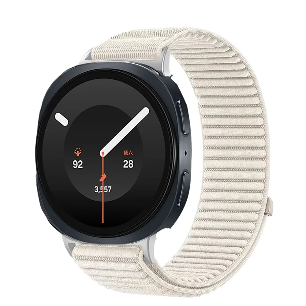 Breathable Braided Nylon Watch Band with Velcro Closure for Samsung Galaxy Watch 9