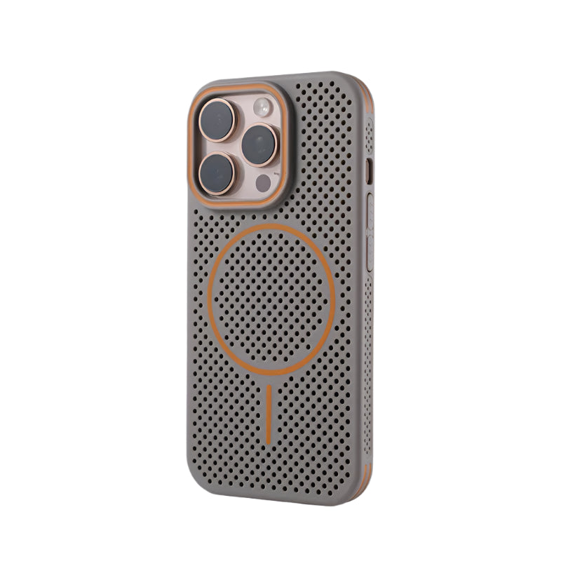 Ultra-Thin Honeycomb Mesh Cooling MagSafe Case for iPhone 15 Series