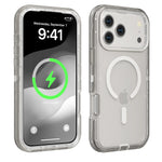 Clear PC+TPU Hybrid Shockproof Case with MagSafe Ring for iPhone 18 Series