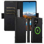 Samsung Galaxy S25 Ultra PU Leather Magnetic Flip Wallet Case