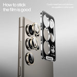 Tempered Glass Camera Lens Protector for Samsung Galaxy S24 Series