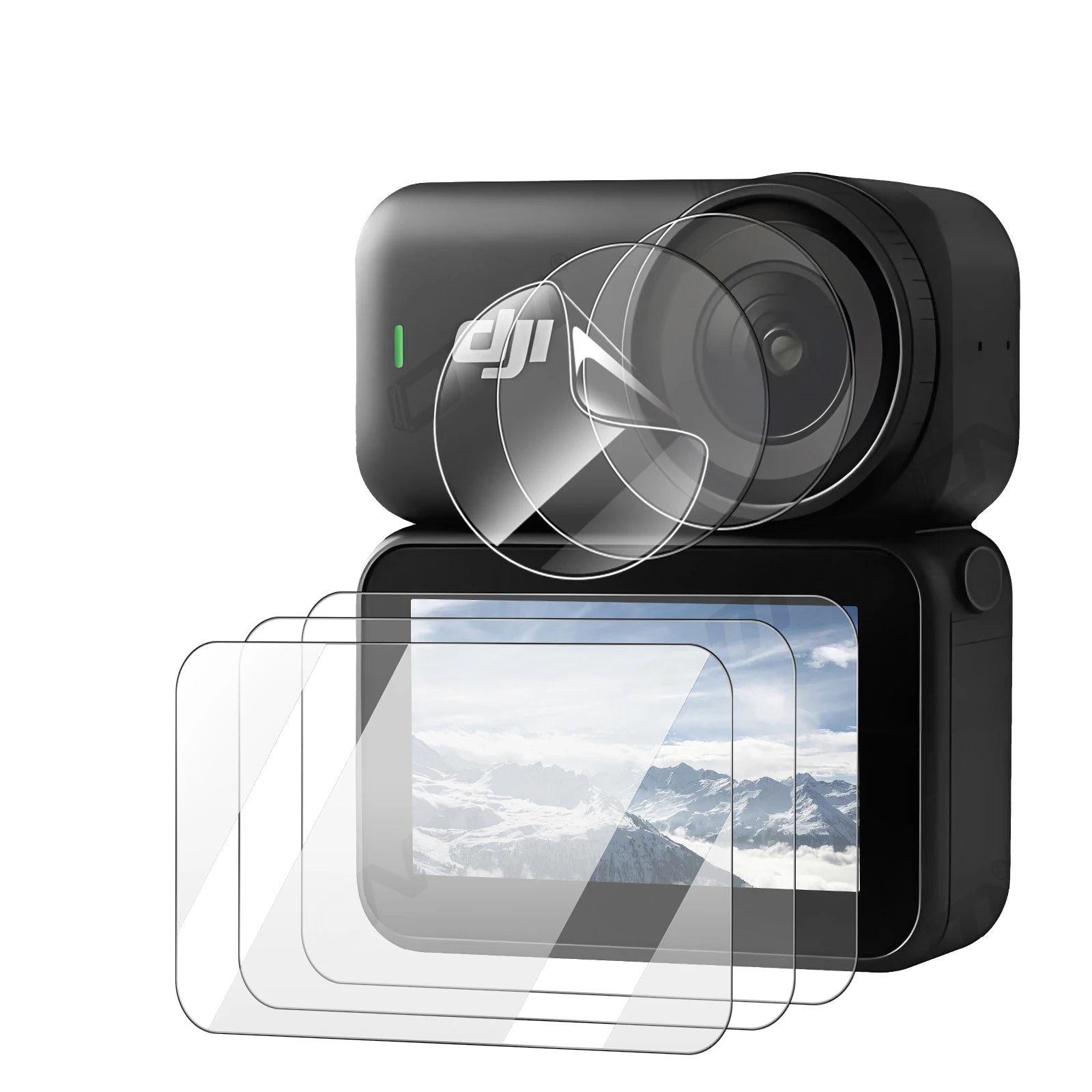 3-Pack Anti-Scratch Tempered Glass Screen Protector for DJI Osmo Nano