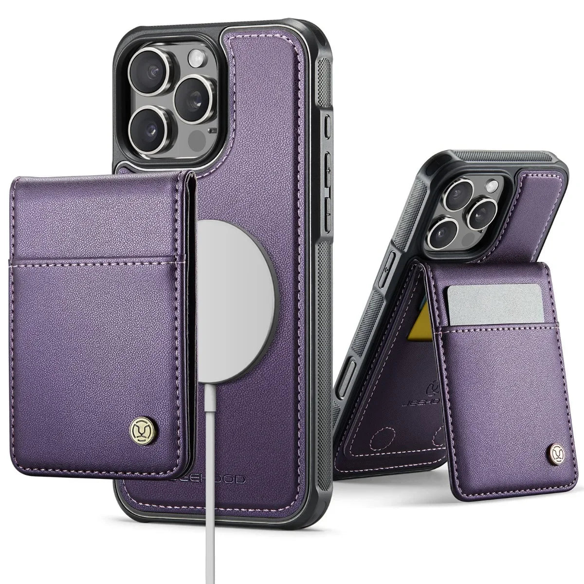 2-in-1 Detachable Wallet Case with RFID-Blocking Card Holder for iPhone 16 Series