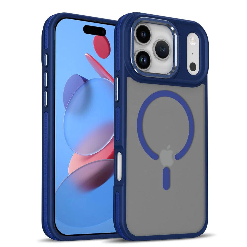 Colorful Border Shockproof MagSafe PC Case for iPhone 17 Series