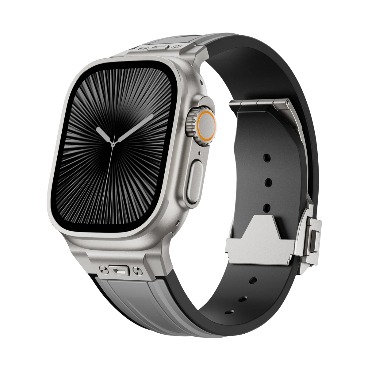 Liquid Silicone Sport Band with Ribbed Texture for Apple Watch