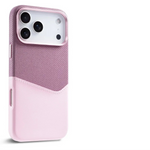 Premium Leather and Fabric Splicing MagSafe Case with Card Slots for iPhone 17 Series