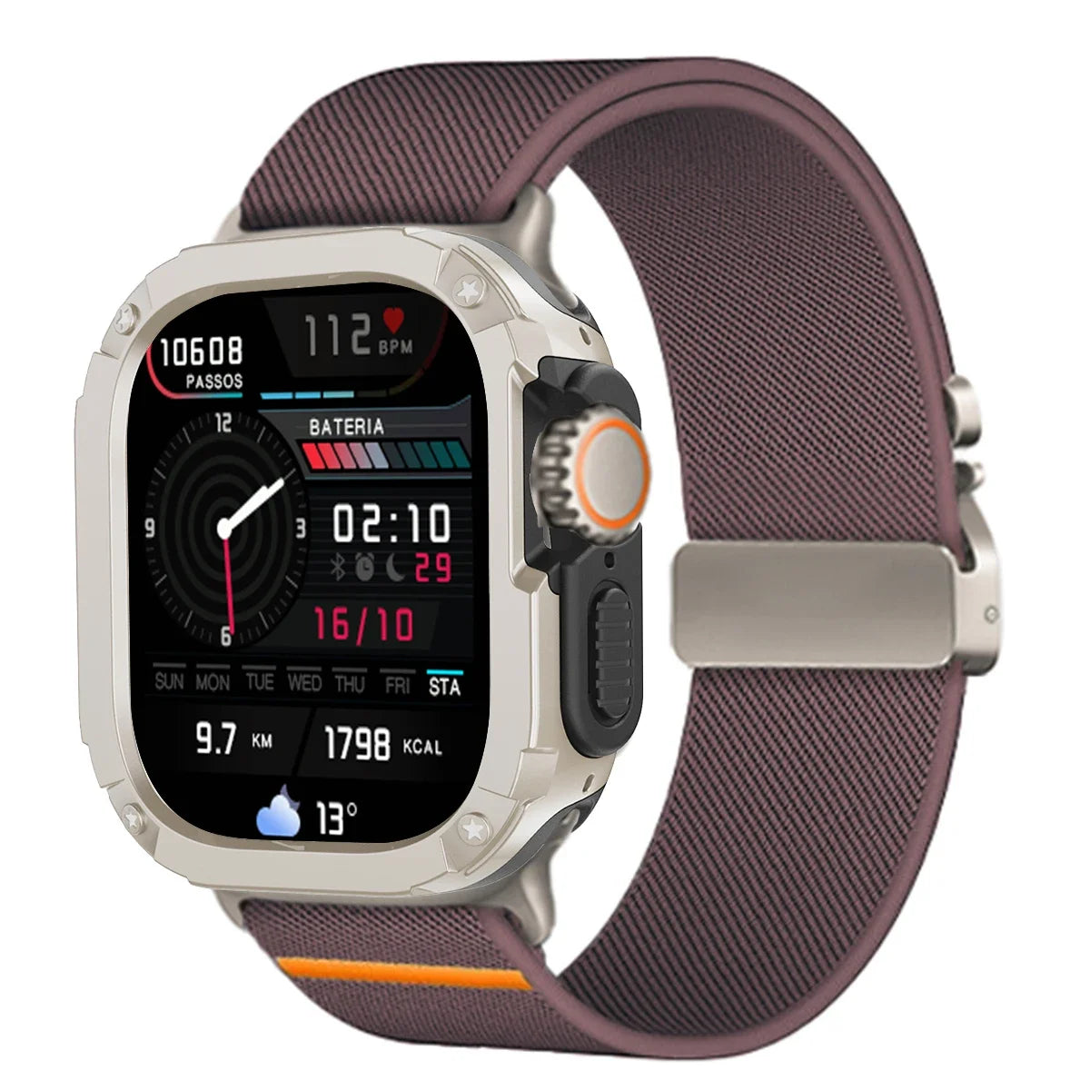 Protective Case and Nylon Sport Strap for Apple Watch