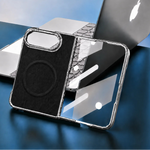 Stone-Textured Foldable MagSafe Case with Ring Stand for iPhone Duo
