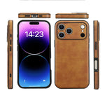 Classic Leather Texture Shockproof Case for iPhone 17 Series