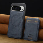 Leather Magnetic Wallet Case with Detachable Card Holder for Google Pixel 10 Series