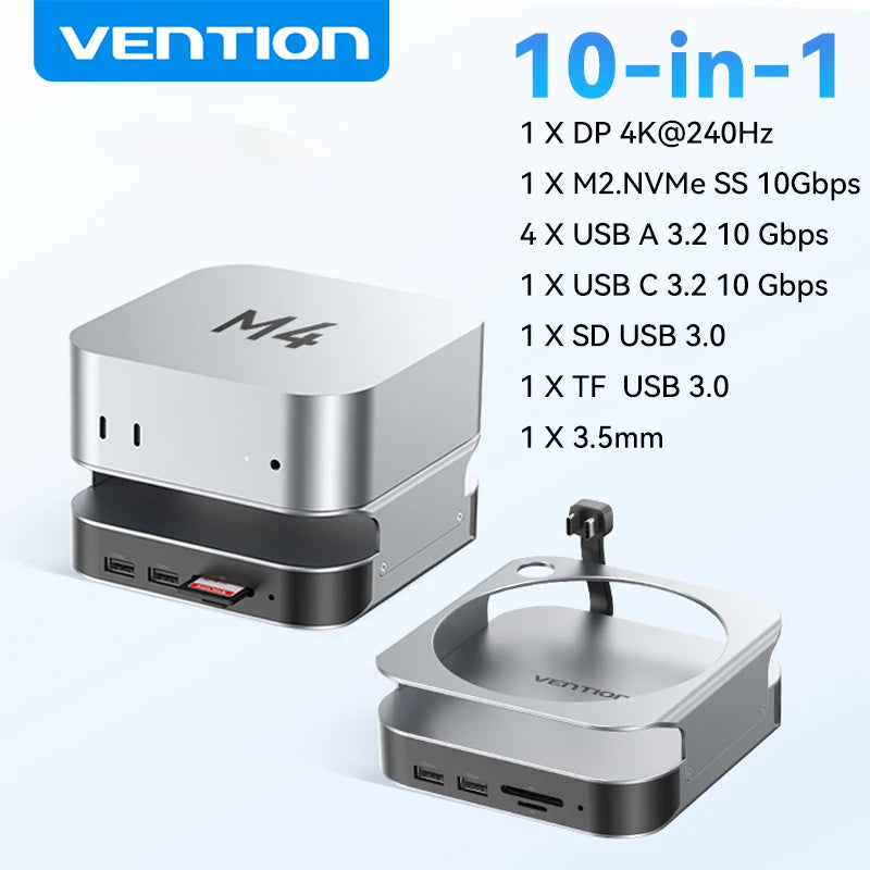 Vention Mac Mini M4 Pro Dock With NVMe SSD Slot
