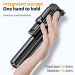 Fonken Portable Selfie Stick & Tripod with Bluetooth Remote