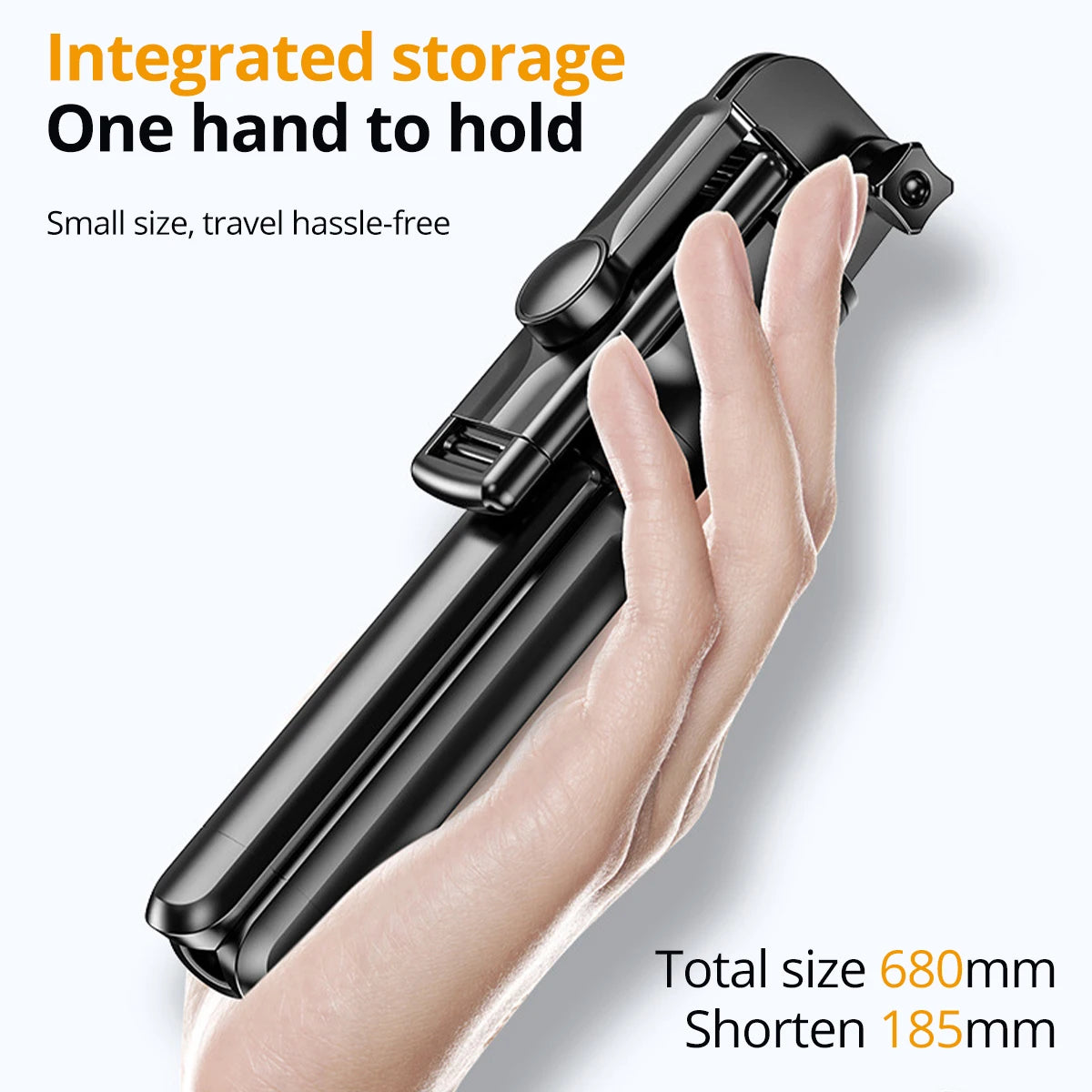 Fonken Portable Selfie Stick & Tripod with Bluetooth Remote