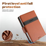 Embossed Leather Flip Wallet Case with Two Card Slots for Samsung Galaxy Z Fold 8