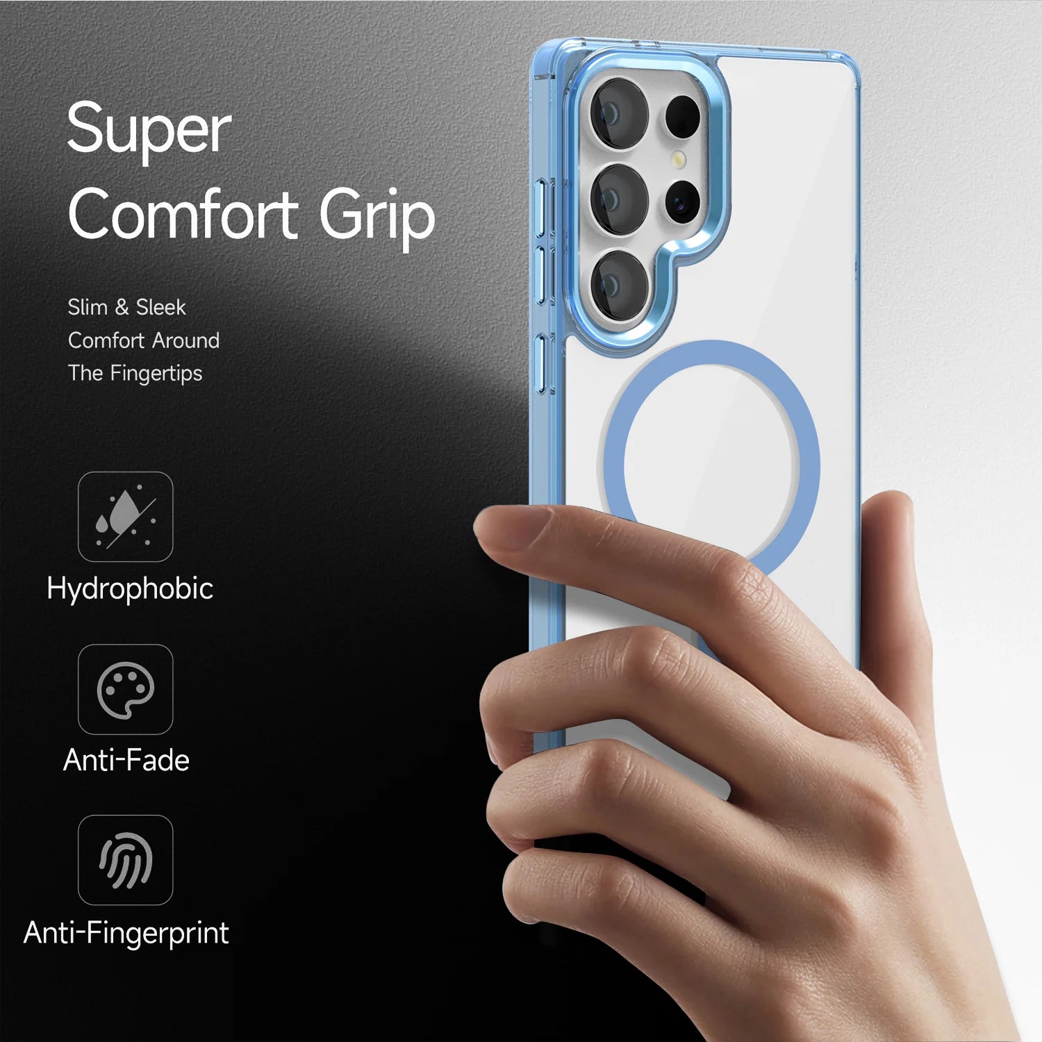 Premium Acrylic Transparent Magnetic Case for Samsung Galaxy S25 Series