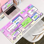 Large Format Vaporwave Kawaii Desk Mouse Pad
