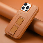 iPhone 16 Series Leather MagSafe Case with Wrist Strap