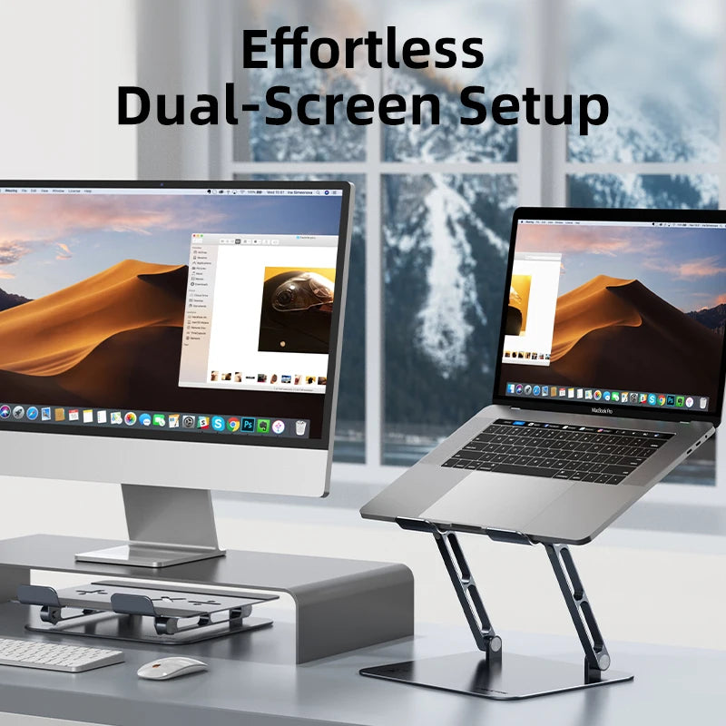 Aluminum Laptop Stand with Adjustable Height