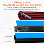 M.2 2280 Aluminum SSD Heat Sink with 45° Fins for PlayStation 5