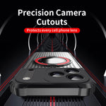 Shockproof Matte Stripe Armor Hard MagSafe Case for iPhone 17 Series