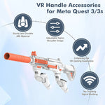 VR Rifle Gun Stock with Magnetic Mount for Meta Quest 3 & 3S