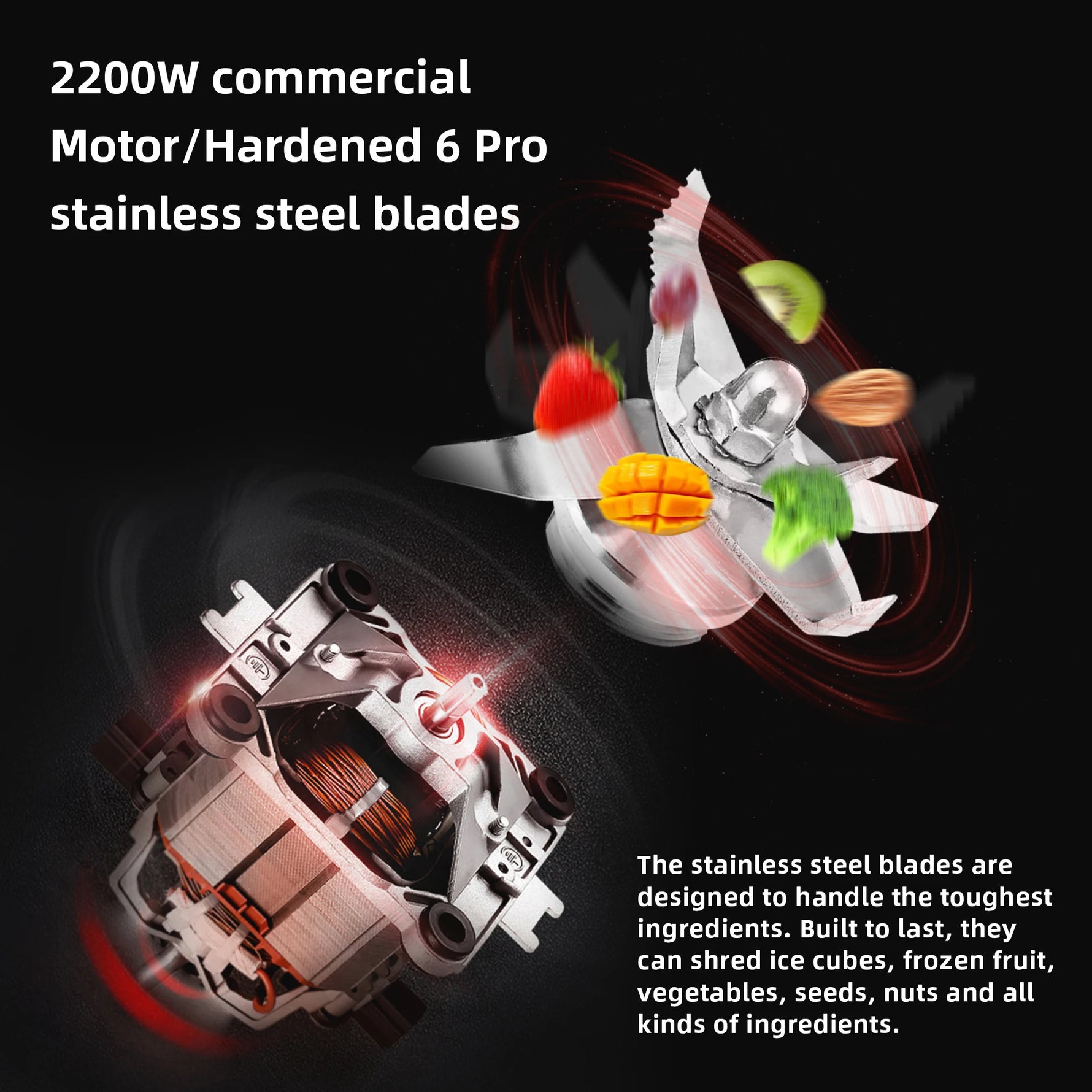 BioloMix Professional 2200W Blender