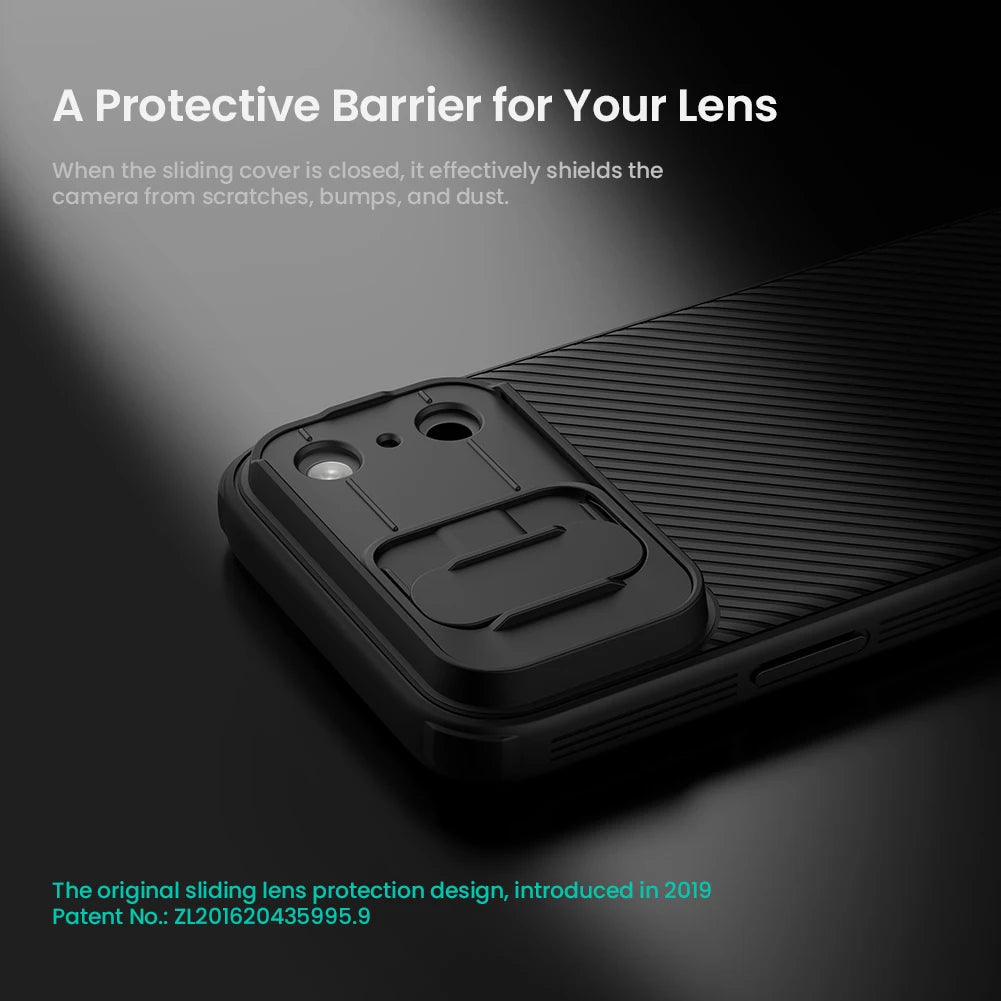 Sliding Camera Cover Case with Raised Edge Protection for iPhone 18 Series